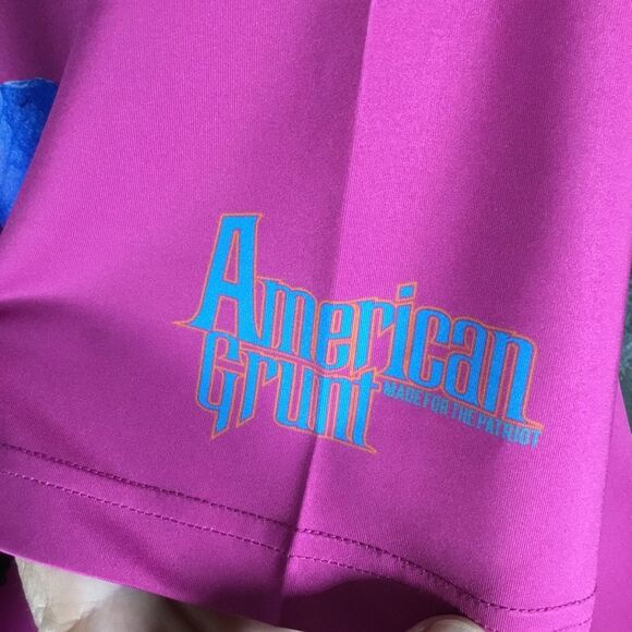 American Grunt Hawaiian print button down shirt men’s size large - Picture 5 of 7